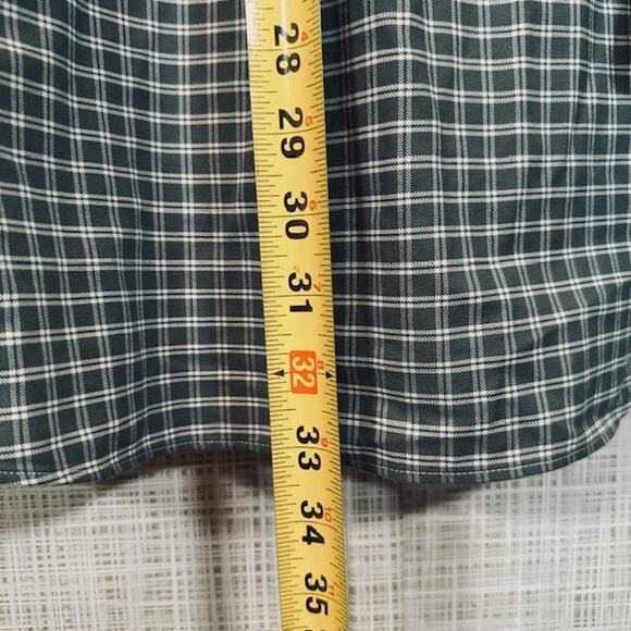 Brooks Brothers The Original Polo Shirt XL Long Sleeve Button Shirt Green Check - Picture 8 of 16